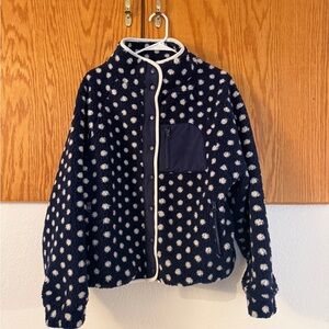 Midnight Lunch Polka Dot Fleece Jacket